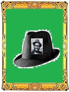 Framed hat artwork